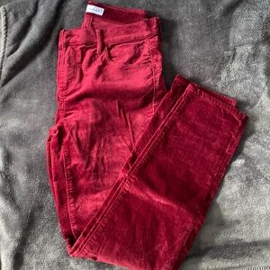 Loft velvet skinny jeans
